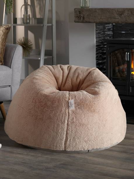 mollismoons XXXL beanbagfur Teardrop Bean Bag  With Bean Filling