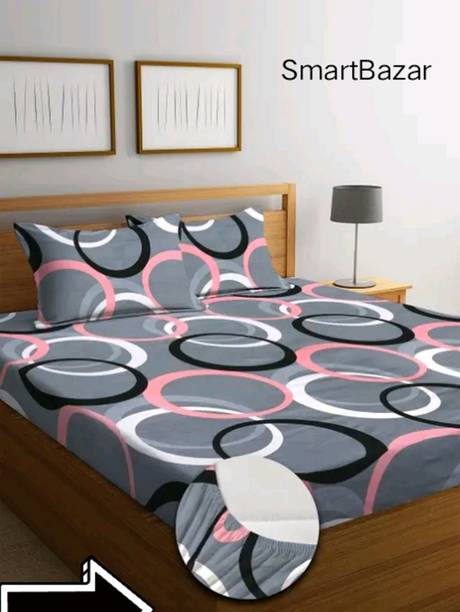 TrueBeauty Reversible Cotton Double Bed Cover