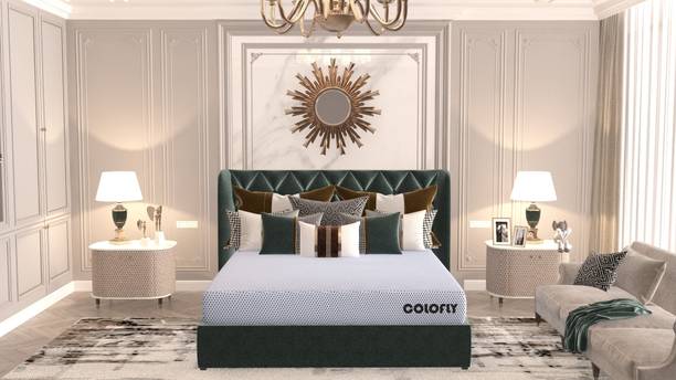 COLOFLY Dual Comfort Soft & Firm High Resilience (HR) 4 inch Single High Resilience (HR) Foam Mattress