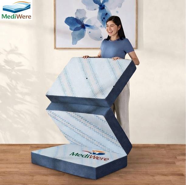 मेडीवेरे Smart Folding & Tri-Fold Mattress 3 inch मैट्रेस