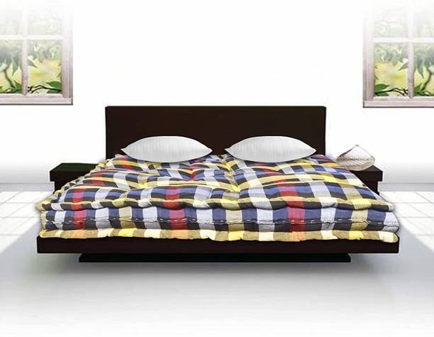 Greatwell Soft Cotton Filled Thick Mattress Gadda (4 x 6 Ft. or 72 x 48 Inch, Multicolor) 4 inch Single Cotton Mattress