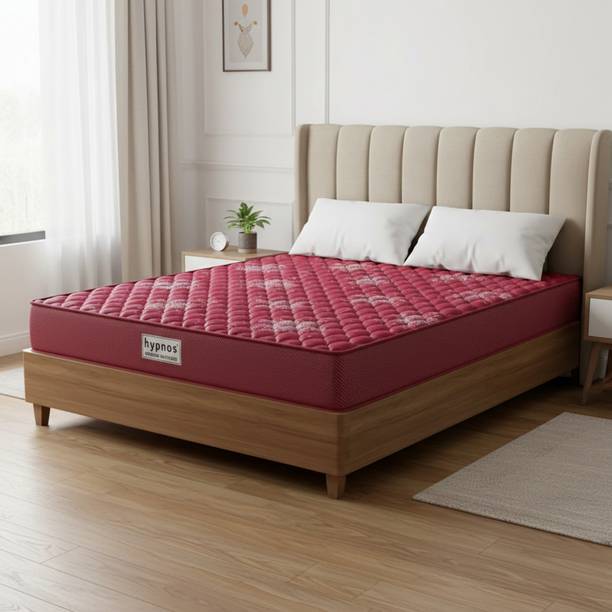 Hypnos Dual Sided Orthopedic Support, Anti-Microbial Breathable & Durable Woven Fabric 4 inch Single High Density (HD) Foam Mattress