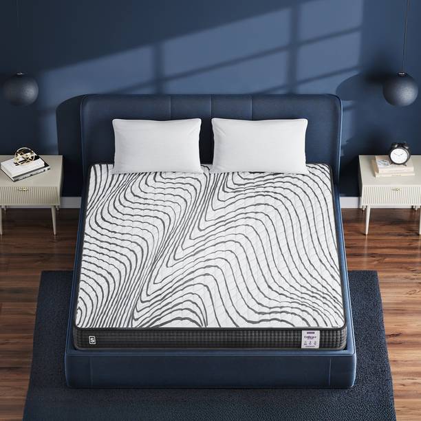 SPRINGWEL Embrace Memory Foam Medium Soft Orthopedic Mattress With Bamboo Charcoal Fabric 5 inch Queen High Density (HD) Foam Mattress