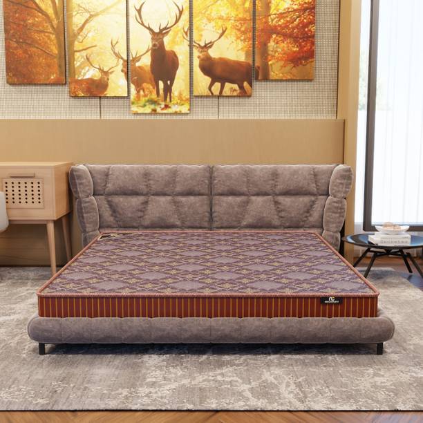 NapComforts ICYCOOL LATEX FOAM MATTRESS (MAROON) 6 inch Single Bonded Foam Mattress