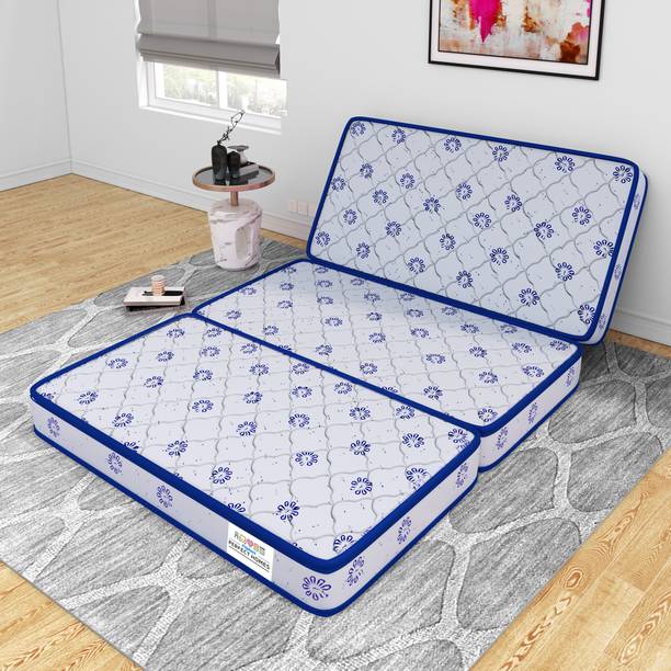 Flipkart Perfect Homes Ever Three Folding/Travel Mattress 5 inch Single High Density (HD) Foam Mattress