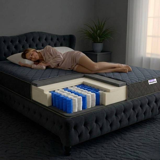 DozeIQ 5 Zoned Pocket Spring hybrid Orthopedic Mattress with Memory Foam 12 inch King Pocket Spring Mattress