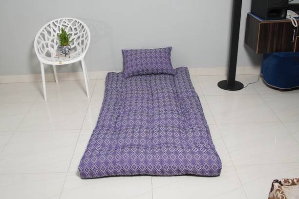 Next Go Handloom mattress with 1 pillow 3 inch Single Cotton Mattress