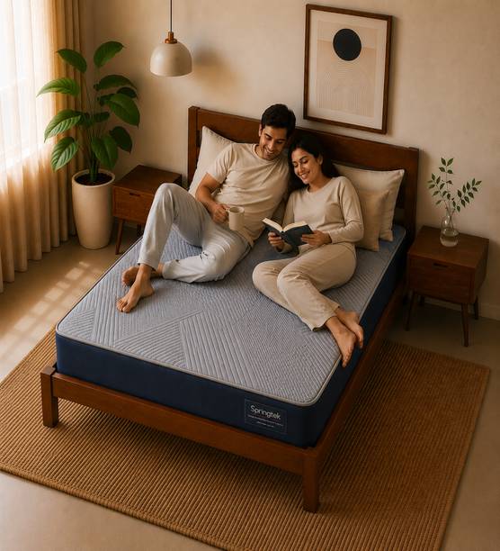 SPRINGTEK Ortho Pocket Spring Premium 8 inch Double Pocket Spring Mattress