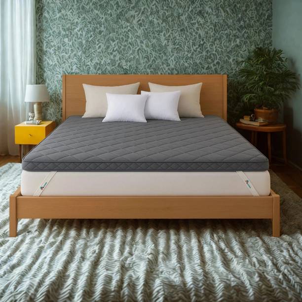 Aeronix 100% Natural Latex Luxury Soft Cooling Mattress Topper 2 inch Single Natural Latex Mattress