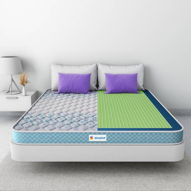 Sleepwell Pro Grid Mattress 5 inch Single Convoluted Foam Mattress