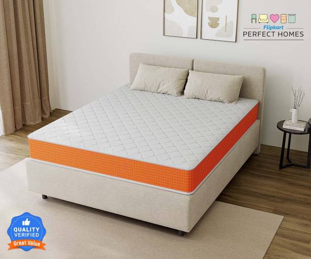 Flipkart Perfect Homes Trio Medium Soft & Hard | 6 inch Single High Density (HD) Foam Mattress