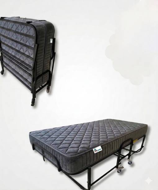 Aeronix Foldable Rollaway Bed Mattress Space Saving Folding Hotel Guest Extra Bedding 6 inch Single Pocket Spring Mattress