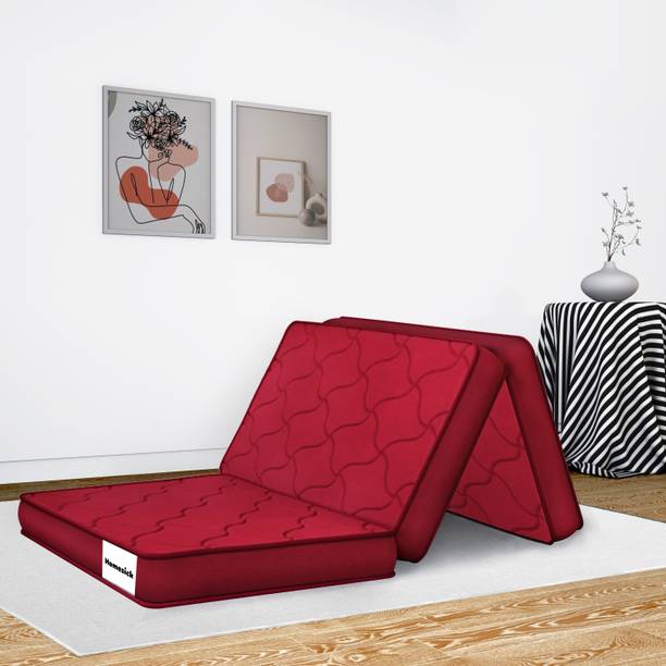 Homesick Aura | Three Folding/Travel Mattress | 5 inch Single High Density (HD) Foam Mattress