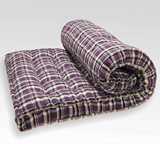 Comfort Shield Foldable Box Cotton Mattress Multicolor 5 Inches Thick 5 inch Single Cotton Mattress