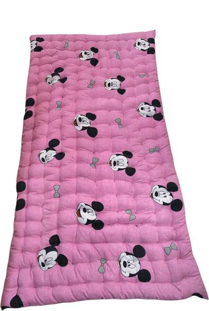 Deevine Craft Mickey Mouse Design Mattress 3 inch Single Cotton Mattress