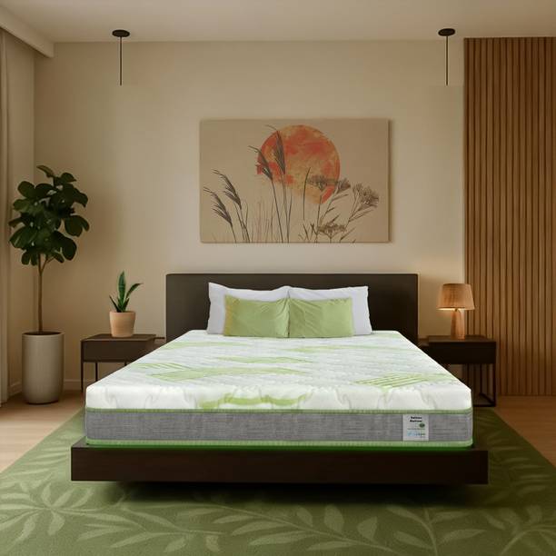 sleepspa balance orthopedic mattress plant based cellulose foam 4 inch single natural latex