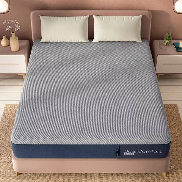 Wakefit Dual Comfort - Reversible Hard & Soft 4 inch Single High Resilience (HR) Foam Mattress