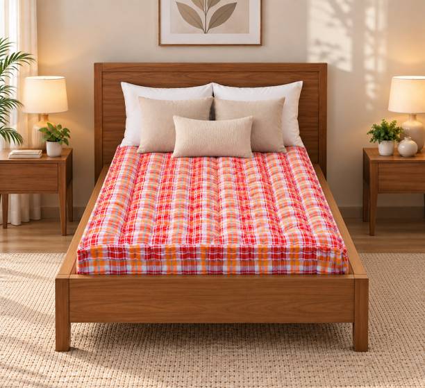PINJARI Cotton Floor Mattress Single Size 30 x 72 Inch 4 inch Single Cotton Mattress