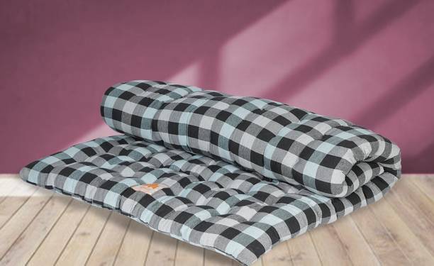 COLOFLY Soft Cotton Multicolour Mattress / Gadda / Indoor/outdoor 4 inch Single Cotton Mattress