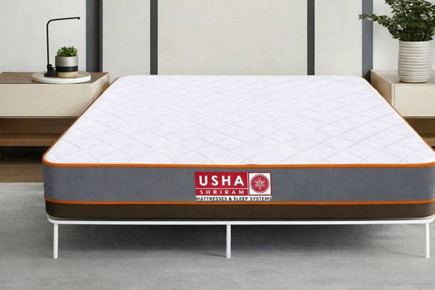 USHA SHRIRAM 7-Zone Dual Comfort Hard & Soft Side 10 inch Single High Resilience (HR) Foam Mattress