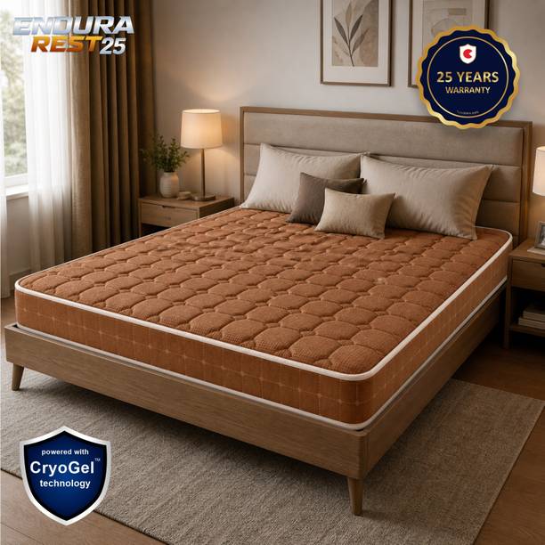 COIRFIT ENDURAREST Core Mattress | CryoGel Technology | HR Foam | Comfort & Support 5 inch Queen PU Foam Mattress
