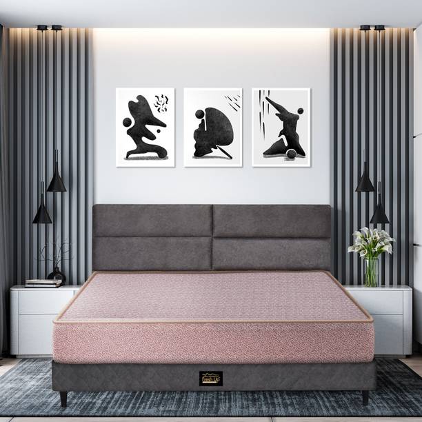 Fresh Up Twin Comfort Hard and Soft Mattress Certified AntiViral Protection Foam Mattress 6 inch Single High Density (HD) Foam Mattress