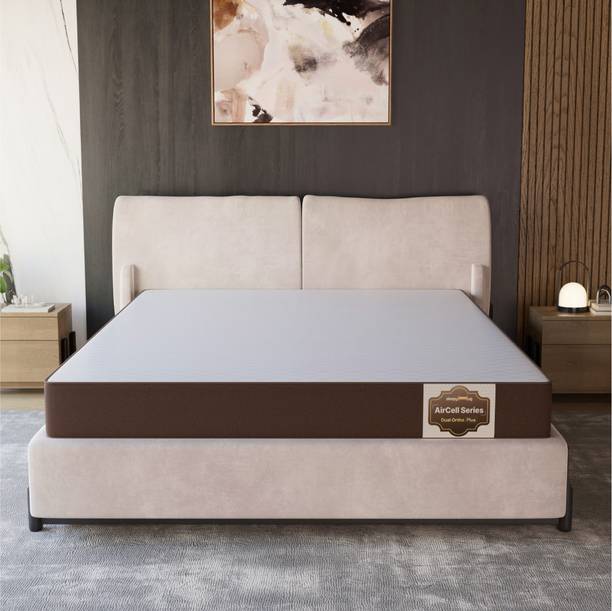 SleepyHug AirCell Series Dual Ortho Reversible Orthopedic 2-layer OrthoMatrix Soft Foam 5 inch King High Resilience (HR) Foam Mattress