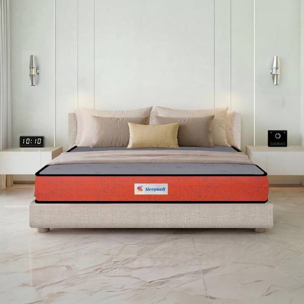 Sleepwell Dual Pro, Medium Soft & Firm, Acuprofile VPF, Anti-Microbial, 10 Yr Warranty, 6 inch Double High Resilience (HR) Foam Mattress