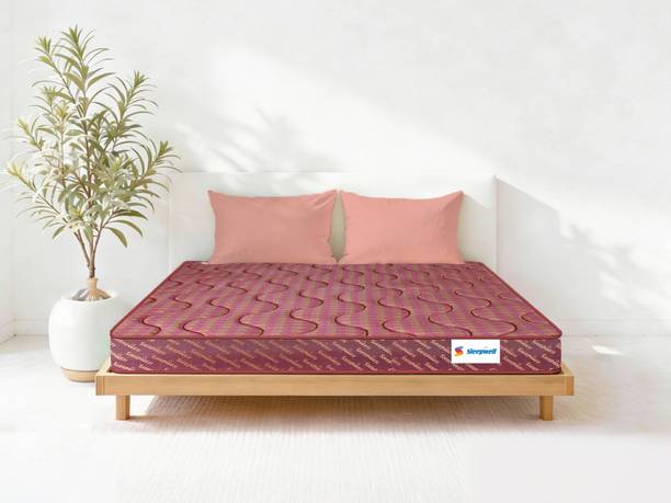 Sleepwell Tarang Ortho, Spine Alignment, Back Support 4 inch Double High Resilience (HR) Foam Mattress