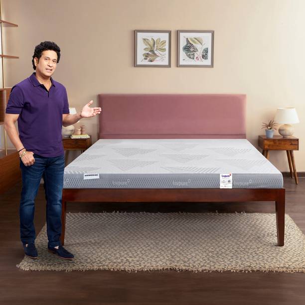 LIVPURE DUOS FLIP Reversible 3D SleepTech Crafted Zones Ergonomic Support ComfortScience 5 inch Double High Density (HD) Foam Mattress
