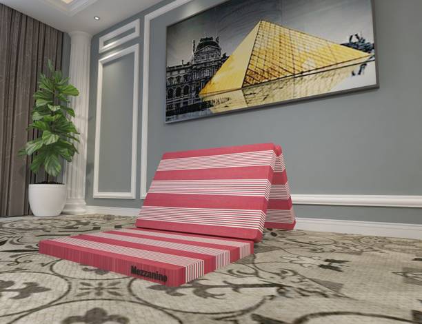MezzaNine Flex 3 Fold ComfortEase Folding Mattress 2 inch Single EPE Foam Mattress