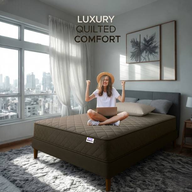 DozeIQ Orthopedic Rebonded Medium Firm Spine Support & Back Pain Relief 6 inch King High Resilience (HR) Foam Mattress