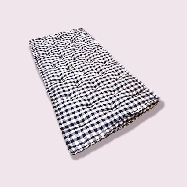PINK CITY MART Handloom soft cotton Bed mattress 6 inch Single Cotton Mattress