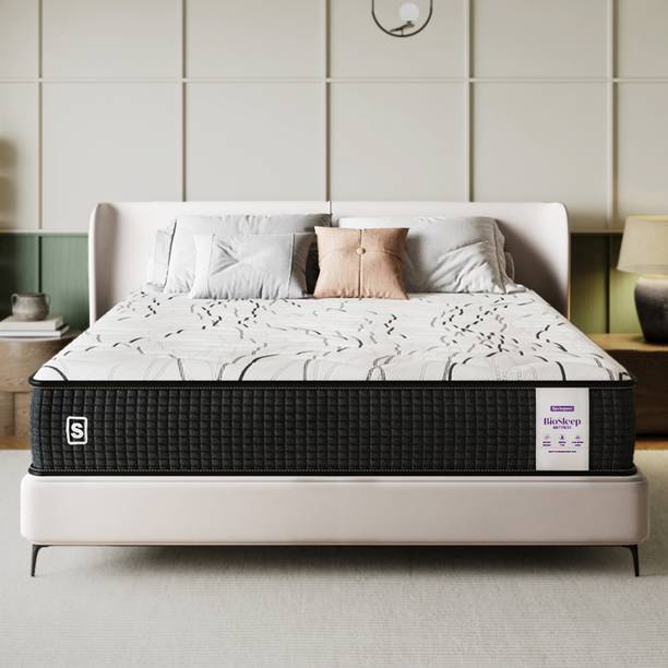 SPRINGWEL BioSleep 100% Natural Latex Medium Firm Bed Mattress With Bamboo Charcoal Fabric 5 inch Single High Density (HD) Foam Mattress