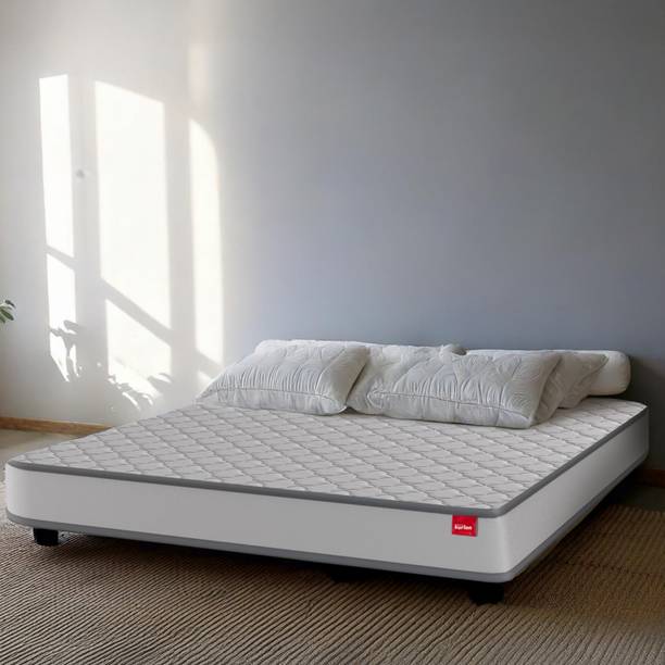 KURLON Klassic Essential | Natural Coir & HR Foam with Top Quilted Memory Foam Layer | 6 inch Double Coir Mattress