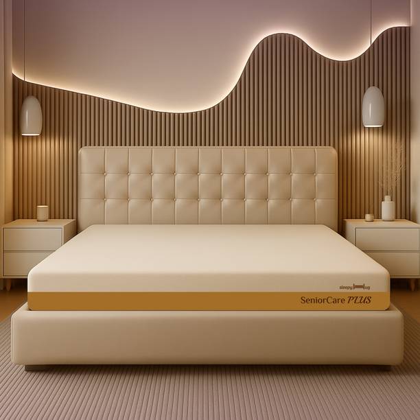 SleepyHug SeniorCare Plus – OrthoMemory Dual Comfort Mattress 5 inch Double Memory Foam Mattress