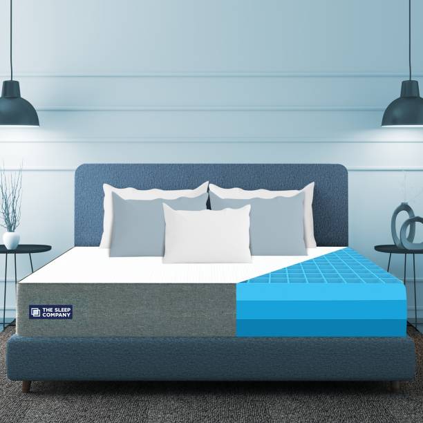 The Sleep Company SmartGRID Luxe- Soft Luxury Comfort with Plush Feel| 6 inch Single High Density (HD) Foam Mattress
