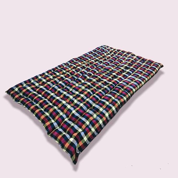 Atootfusion Orthopedic Soft Cotton Mattress Foldable Lightweight Hypoallergenic Firm 2 inch Single Cotton Mattress