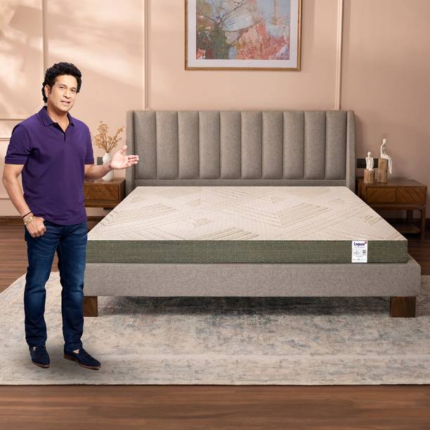 Livpure Smart REGAL ORTHO PLUSH with SWIRL GEL FOAM & 5D Zones & COMFORTSCIENCE |BIOCRYSTALS 8 inch Single High Resilience (HR) Foam Mattress