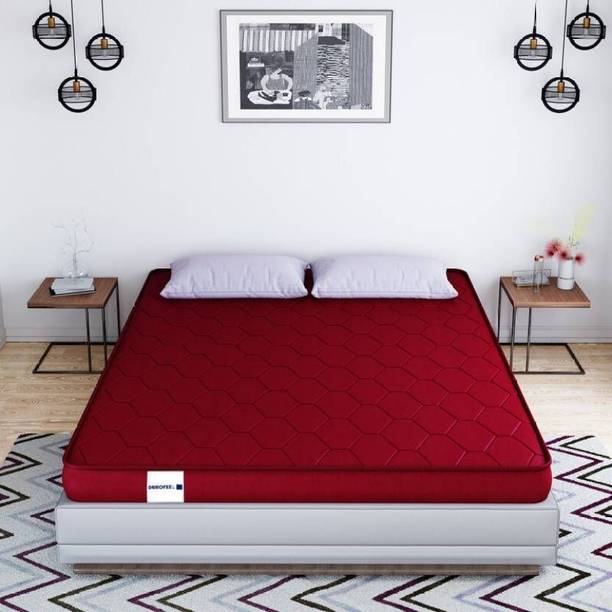 KGF Bed Mattress 4 inch Double High Density (HD) Foam Mattress