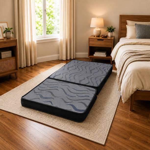 SOFTLINE TriFold Lightweight Portable Multi-Purpose Mattress 6 inch Double High Resilience (HR) Foam Mattress