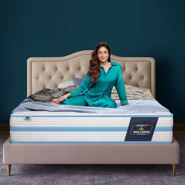 SPRINGFIT Wellness Orthopedic Gelled Polly Quilt 6 Inch inch Queen Bonded Foam Mattress