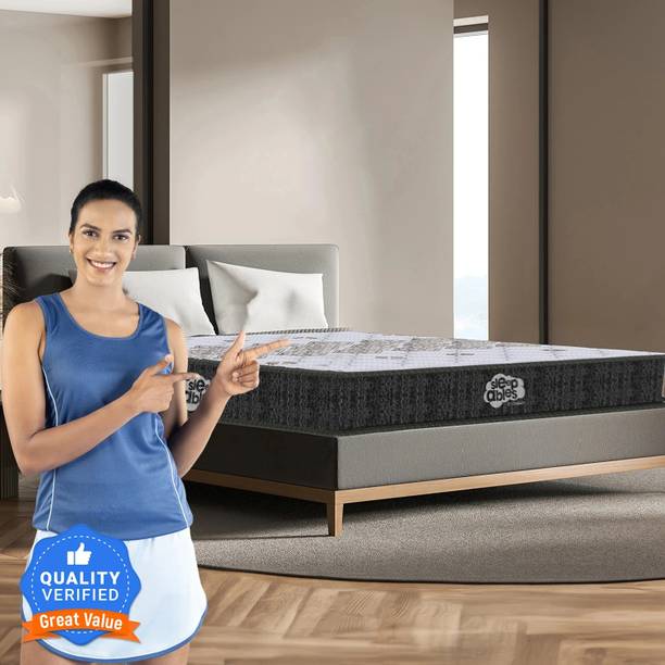 Centuary Mattresses Sleepables Ortho Pocketed Zero Partner Disturbance Plush Quilted 8 inch Double Pocket Spring Mattress