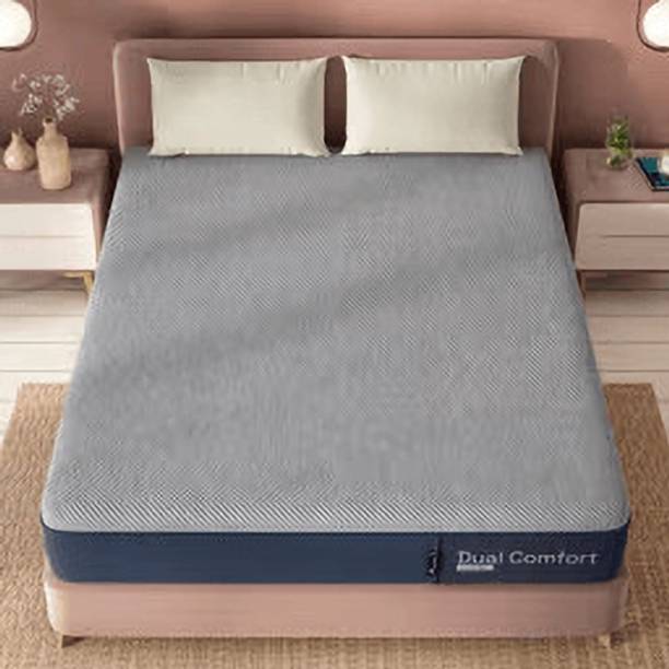 Wakefit Dual Comfort - Reversible Hard & Soft 4 inch King High Resilience (HR) Foam Mattress