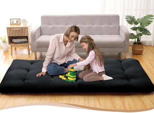 MAXYOYO Quilt Cotton Floor Bed Mattress Foldable Rollable Movable Single Bed Gadda 5 inch Single Cotton Mattress