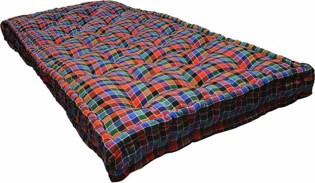 Anand Textile 4 Inch Fiber 4 inch Single Cotton Mattress