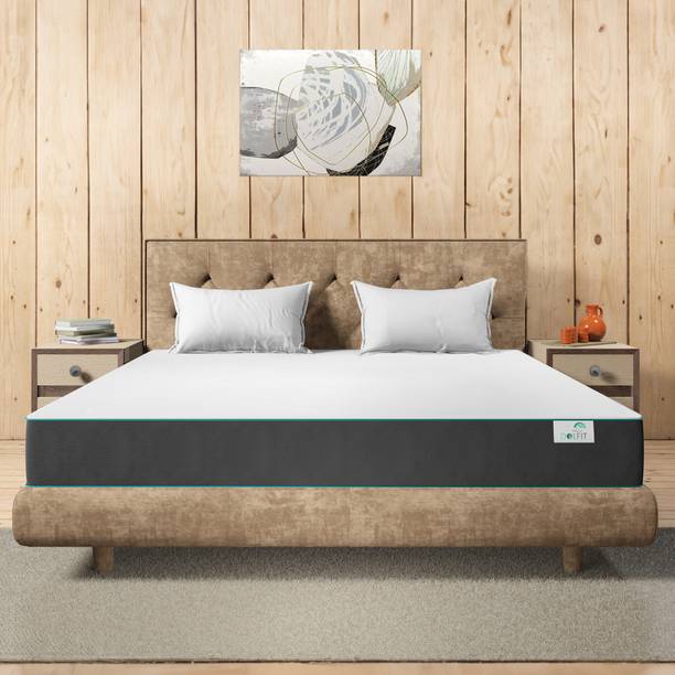 Dolfit 100% Pure Virgin Foam, Queen Size Bed Roll Mattress, Dual Side Usable 4 Inch inch Queen High Density (HD) Foam Mattress