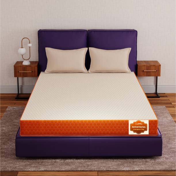 SleepyHug AirCell Series Ortho SpineX Orthopedic UltraSupport HR Foam 4 inch Queen High Resilience (HR) Foam Mattress