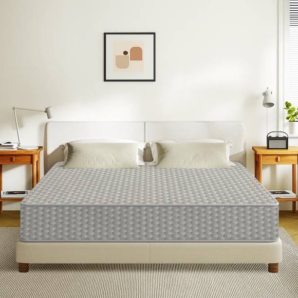 Dr Smith Dual Comfort-Mattress (75X72X6) Breathable Knitted Fabric 6 inch King High Density (HD) Foam Mattress