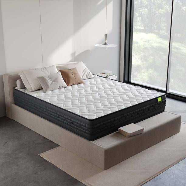 Wakeup India Riserox Luxe Comfort 12 inch Single Pocket Spring Mattress